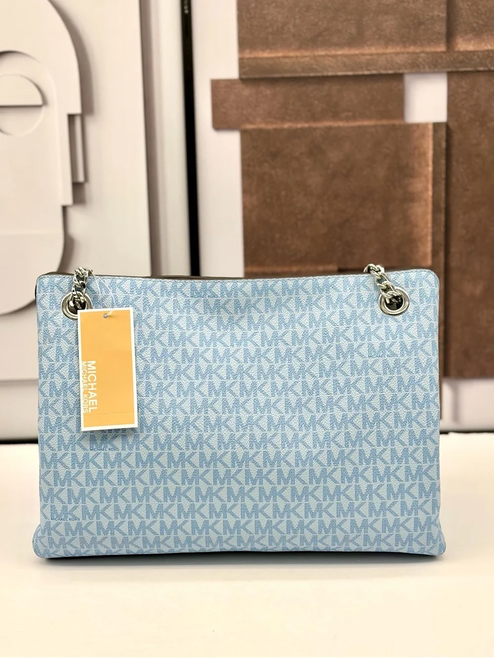 Michael Kors Christina Medium Signature Logo Shoulder Bag